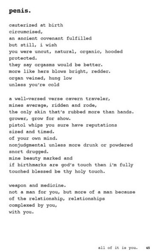 Nico Tortella "penis." poem